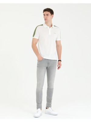 Pierre Cardin Erkek Haki Slim Fit Polo Yaka Tişört 50273578-VR027