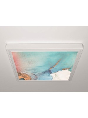 Gök Panel 60X60 LED Panel Aydınlatma Armatür Avize Sıva Üstü Desenli Tekli 46510856SU