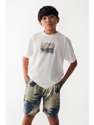 Ugly Duck 08-14 Yaş Erkek Çocuk Ekru Renk  Karen T-Shirt