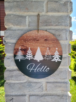 Özel Tasarım Baskılı Kapı Duvar Süsü Hediyelik 25 cm