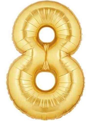 Ürün Limanı 8 Rakamı Gold 36 cm 16 Inç Folyo Balon