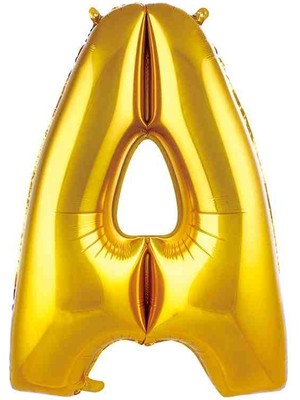 Ürün Limanı A Harfi 36 cm Gold Folyo Balon