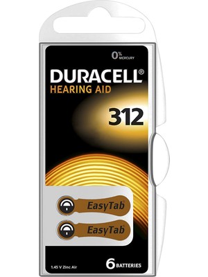 BYR Lduracell 312 No Kulaklik Pili (6li Paket)