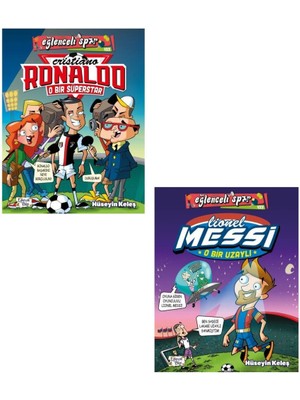 Eğlenceli Spor Cristiano Ronaldo + Lionel Messi 2 Kitap Set