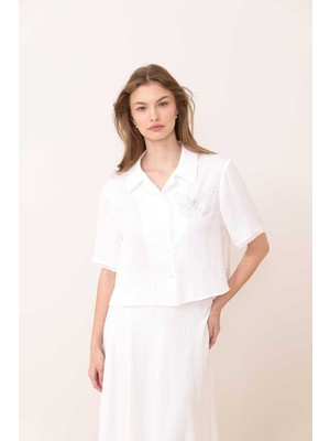 ROMAN Saten Gömlek Ekru Y2413518_049