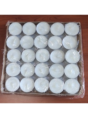 Oduncu Dünyası Mum Tealights 50'li Paket 6gr 3,5 cm Genişlik x 7 mm Yükseklik (50 Adet)