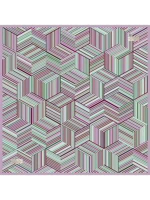 La Boutique 90 x 90 Mor 2047 Sura Ipek Eşarp 03