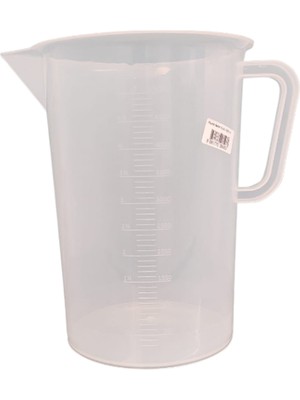 Lab Plastik Kulplu Beher Ölçü Kabı 5000 ml