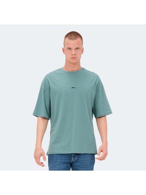 Slazenger VENETIA I Erkek Oversize Sweatshirt Yeşil