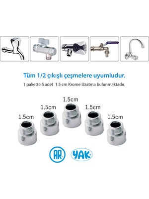 Ar-Yak 1.5 cm Krome Uzatma