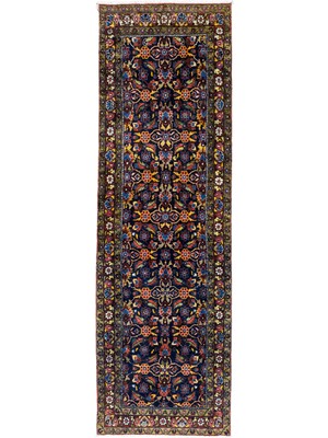 Soho Antiq Sera Floral Desenli El Dokuma Yün Halı 100X313 cm