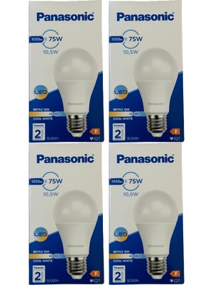 Panasonic 10,5W (75W) 6500K (Beyaz Işık) E27 Duylu LED Ampul (4 Adet)