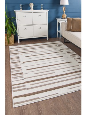 Venucci Home & Living Quincey Bukleli Yumuşak Peluş Post Shaggy Krem Çocuk Odası Oturma Odası Salon Mutfak Halısı