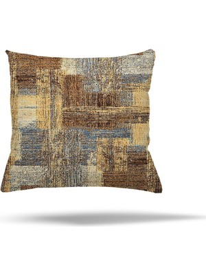 Pelangi Geometrik Desen Gizli Fermuarlı Yastık Kılıfı Kırlent Kılıfı Koltuk Yastık Kılıfı