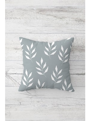 Pelangi Iskandinav Yaprak Çift Tarafı Baskılı Gizli Fermuarlı Yastık Kılıfı Kırlent Koltuk Yastık Kılıfı