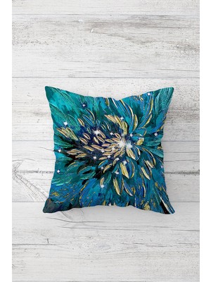 Pelangi Çift Tarafı Baskılı Gizli Fermuarlı Yıkanabilir Leke Tutmaz Dekoratif Kırlent Kılıfı Yastık Kılıfı