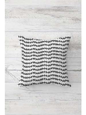 Pelangi Şertit Ok Desenli Çift Tarafı Baskılı Gizli Fermuarlı Yastık Kılıfı Kırlent Koltuk Yastık Kılıfı