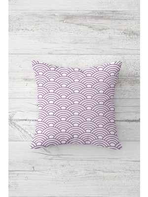 Pelangi Wireless Çizgili Çift Tarafı Baskılı Gizli Fermuarlı Yastık Kılıfı Kırlent Koltuk Yastık Kılıfı