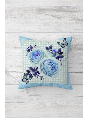 Pelangi Çift Tarafı Baskılı Gizli Fermuarlı Dekoratif Yastık Kılıfı Kırlent Kılıfı Koltuk Yastık Kılıfı