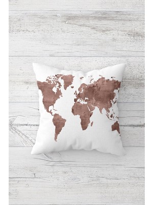 Pelangi Dekoratif Modern Çift Tarafı Baskılı Gizli Fermuarlı Yastık Kılıfı Kırlent Koltuk Yastık Kılıfı