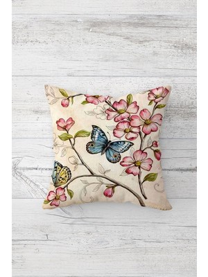 Pelangi Çift Tarafı Baskılı Gizli Fermuarlı Dekoratif Yastık Kılıfı Kırlent Kılıfı Koltuk Yastık Kılıfı