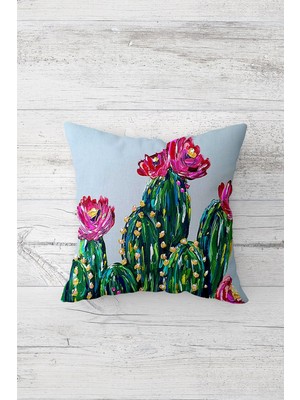 Pelangi Çift Tarafı Baskılı Gizli Fermuarlı Dekoratif Yastık Kılıfı Kırlent Kılıfı Koltuk Yastık Kılıfı