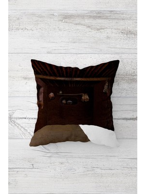 Pelangi Dekoratif Çift Tarafı Baskılı Gizli Fermuarlı Yastık Kılıfı Kırlent Koltuk Yastık Kılıfı