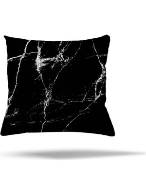 Pelangi Taş Mermer Desen Gizli Fermuarlı Yastık Kılıfı Kırlent Kılıfı Koltuk Yastık Kılıfı