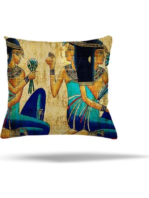 Pelangi Mermer Desen Geometrik Afrikalı Gizli Fermuarlı Yastık Kılıfı Kırlent Kılıfı Koltuk Yastık Kılıfı