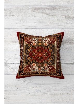 Pelangi Osmanlı Etnik Motifli Çift Tarafı Baskılı Gizli Fermuarlı Yastık Kılıfı Kırlent Koltuk Yastık Kılıfı