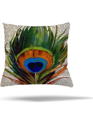 Pelangi Yaprak Çiçek Leopar Desen Gizli Fermuarlı Yastık Kılıfı Kırlent Kılıfı Koltuk Yastık Kılıfı