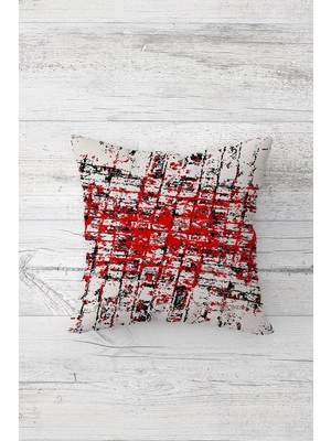 Pelangi Rastgele Çizgili Çift Tarafı Baskılı Gizli Fermuarlı Yastık Kılıfı Kırlent Koltuk Yastık Kılıfı