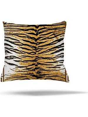 Pelangi Çiçek Ağaç Kilim Etnik Desen Gizli Fermuarlı Yastık Kılıfı Kırlent Kılıfı Koltuk Yastık Kılıfı