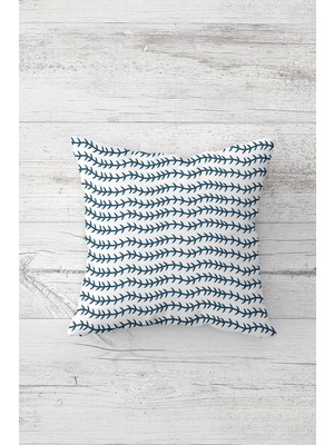 Pelangi Çizgili ve Ok Desenli Çift Tarafı Baskılı Gizli Fermuarlı Yastık Kılıfı Kırlent Koltuk Yastık Kılıfı