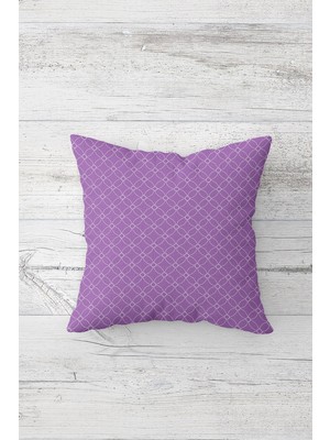 Pelangi Iç Içe Geometrik Şekiller Çift Tarafı Baskılı Gizli Fermuarlı Yastık Kırlent Koltuk Yastık Kılıfı