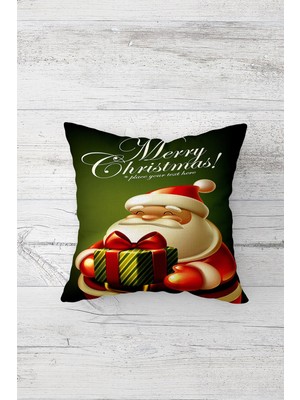 Pelangi Merry Christmas Yeni Yıl Çift Tarafı Baskılı Gizli Fermuarlı Yastık Kırlent Koltuk Yastık Kılıfı
