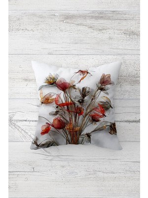 Pelangi Çift Tarafı Baskılı Gizli Fermuarlı Yıkanabilir Leke Tutmaz Dekoratif Kırlent Kılıfı Yastık Kılıfı