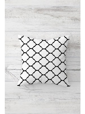 Pelangi Geometrik Damla Desen Çift Tarafı Baskılı Gizli Fermuarlı Yastık Kılıfı Kırlent Koltuk Yastık Kılıfı