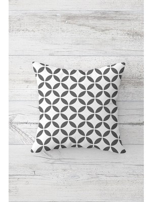 Pelangi Renkli Karo Desenli Çift Tarafı Baskılı Gizli Fermuarlı Yastık Kılıfı Kırlent Koltuk Yastık Kılıfı