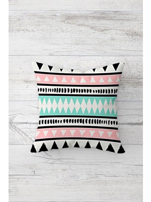 Pelangi Iskandinav Tarzı Bohem Çift Tarafı Baskı Gizli Fermuarlı Yastık Kılıfı Kırlent Koltuk Yastık Kılıfı