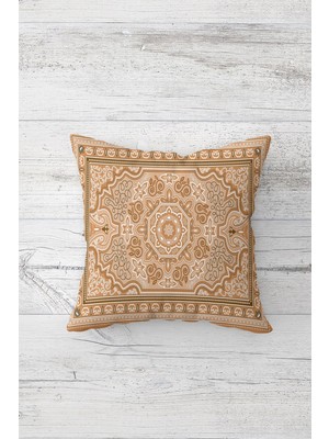 Pelangi Etnik Çift Tarafı Baskılı Gizli Fermuarlı Yastık Kılıfı Kırlent Koltuk Yastık Kılıfı