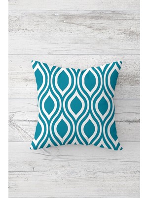 Pelangi Dekoratif Desenli Çift Tarafı Baskılı Gizli Fermuarlı Yastık Kılıfı Kırlent Koltuk Yastık Kılıfı