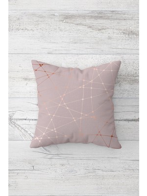 Pelangi Dekoratif Çift Tarafı Baskılı Gizli Fermuarlı Yastık Kılıfı Kırlent Koltuk Yastık Kılıfı