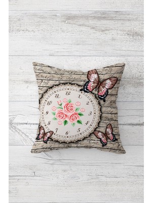 Pelangi Çift Tarafı Baskılı Gizli Fermuarlı Dekoratif Yastık Kılıfı Kırlent Kılıfı Koltuk Yastık Kılıfı