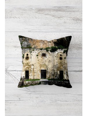 Pelangi Dekoratif Çift Tarafı Baskılı Gizli Fermuarlı Yastık Kılıfı Kırlent Koltuk Yastık Kılıfı