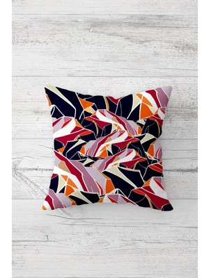 Pelangi Modern Dekoratif Çift Tarafı Baskılı Gizli Fermuarlı Yastık Kılıfı Kırlent Koltuk Yastık Kılıfı