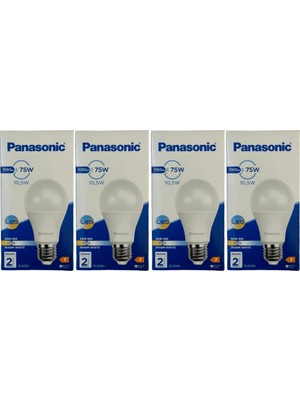 Panasonic 10,5W (75W) 2700K (Sarı Işık) E27 Duylu LED Ampul (4 Adet)