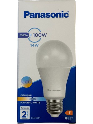 Panasonic 14W (100W) 4000K (Günışığı) E27 Duylu LED Ampul