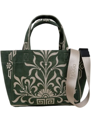 Dogo Kadın Vegan Yeşil Medium Tote Bag -  Antique Green Tasarım