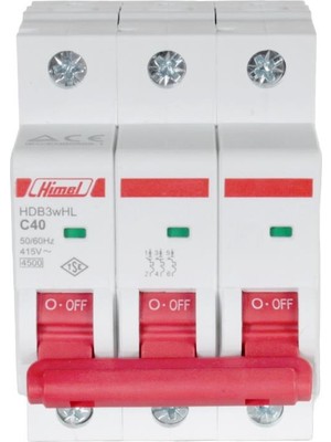 Himel 3X40A 4.5ka C Eğrisi Otomatik Sigorta